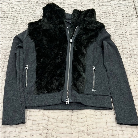Armani Exchange Other - Chic Black Faux Fur Jacket